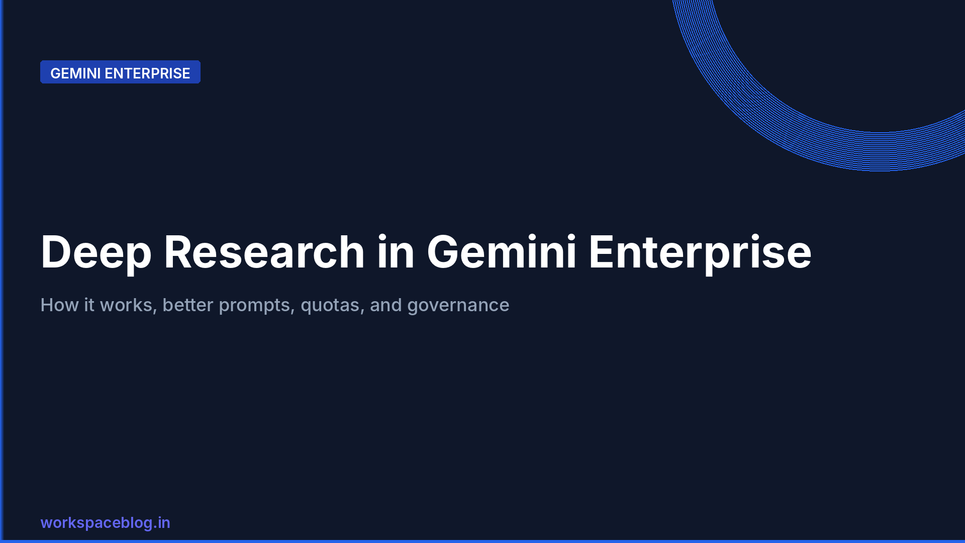 Deep Research in Gemini Enterprise: How It Works, Best Prompts, Quotas, and Governance
