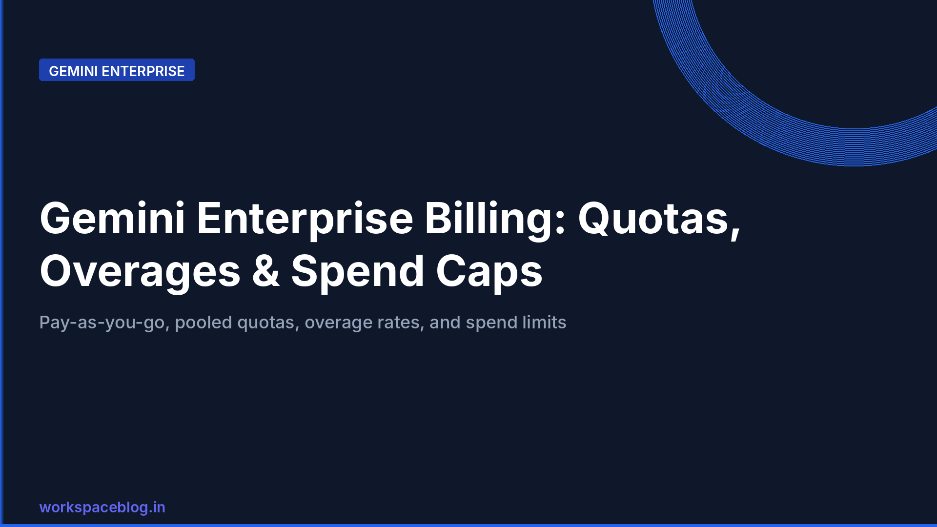 Gemini Enterprise Pay-as-you-go, Quotas, Overages, and Spend Caps: The Complete Billing Guide